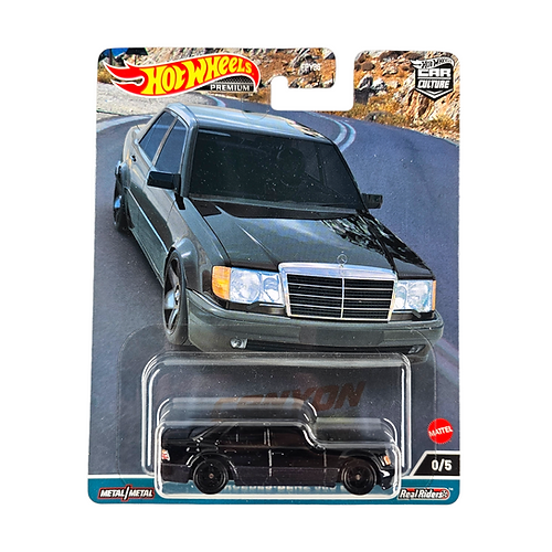 Hot Wheels Canyon Warriors Mercedes-Benz 500 E Black Chase 0/5 HKC57